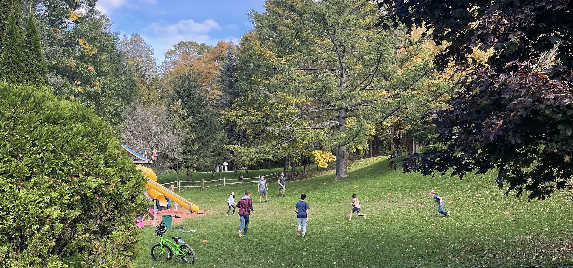 Kids playing outside